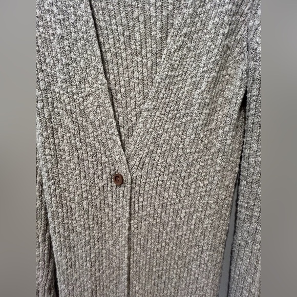 Free People Cotton Blend Long Cozy Cardigan Sweater Women’s XS Cream NWT - Picture 4 of 8